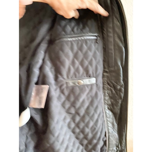 Wilsons Leather M Julian Mens Motorcycle Jacket Black XXL Genuine Leather - Picture 12 of 15